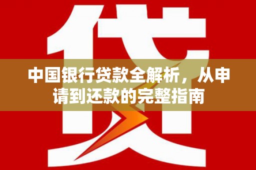 阜康中国银行贷款全解析，从申请到还款的完整指南