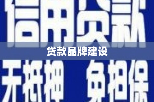 阜康贷款品牌建设
