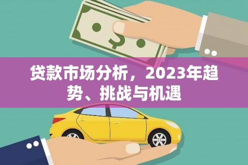 阜康贷款市场分析，2023年趋势、挑战与机遇