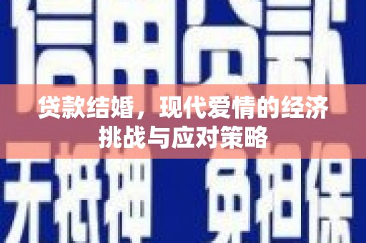 阜康贷款结婚，现代爱情的经济挑战与应对策略