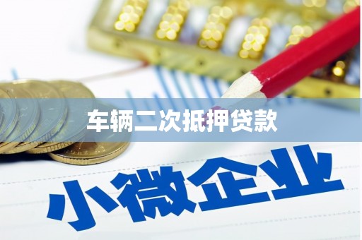 阜康车辆二次抵押贷款