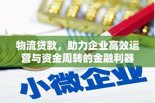 阜康物流贷款，助力企业高效运营与资金周转的金融利器