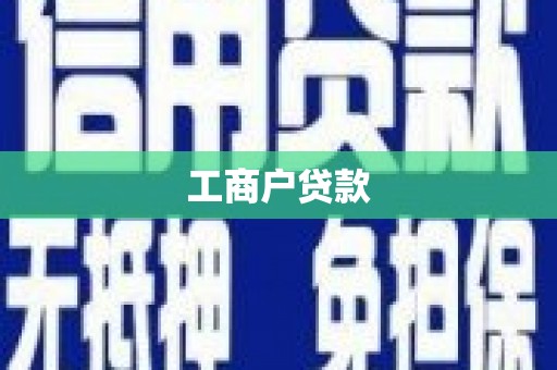 阜康工商户贷款