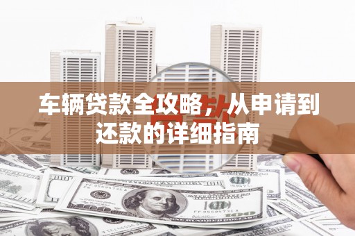 阜康车辆贷款全攻略，从申请到还款的详细指南