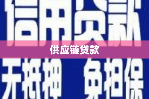 阜康供应链贷款