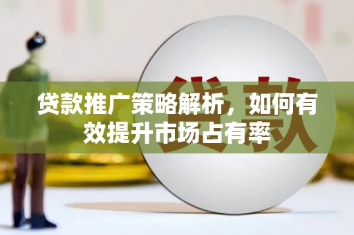 阜康贷款推广策略解析，如何有效提升市场占有率