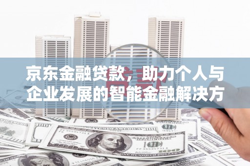 阜康京东金融贷款，助力个人与企业发展的智能金融解决方案