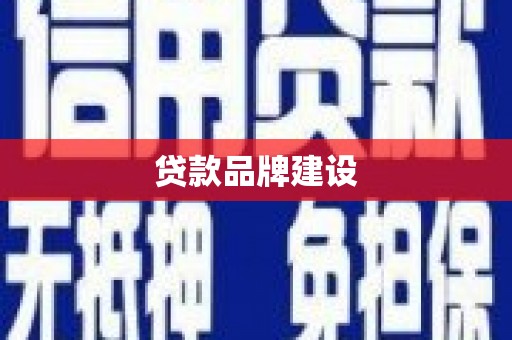 阜康贷款品牌建设