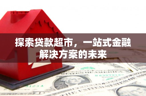 阜康探索贷款超市，一站式金融解决方案的未来