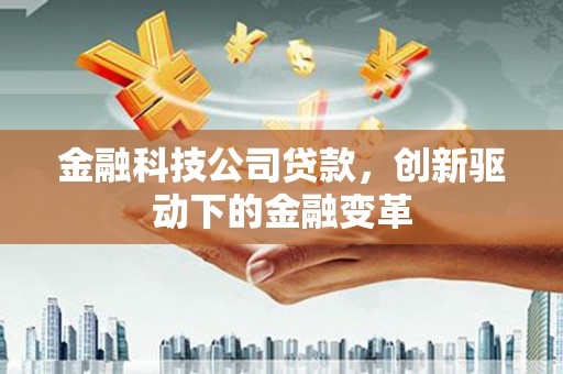 阜康金融科技公司贷款，创新驱动下的金融变革