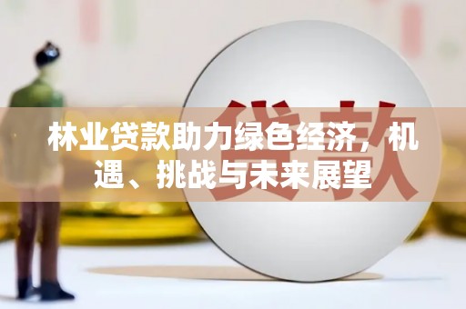 阜康林业贷款助力绿色经济，机遇、挑战与未来展望