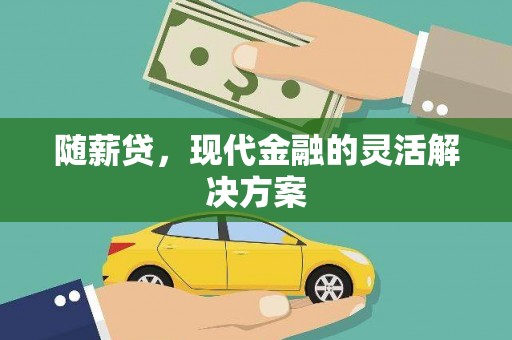 阜康随薪贷，现代金融的灵活解决方案