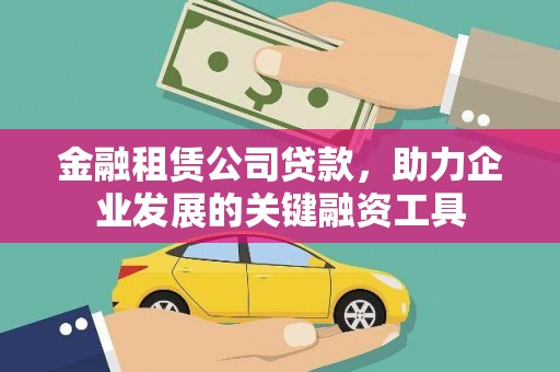 阜康金融租赁公司贷款，助力企业发展的关键融资工具