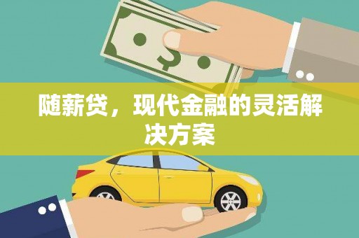 阜康随薪贷，现代金融的灵活解决方案