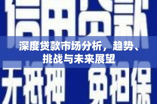阜康深度贷款市场分析，趋势、挑战与未来展望
