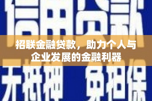 阜康招联金融贷款，助力个人与企业发展的金融利器