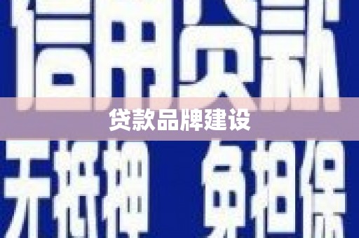 阜康贷款品牌建设