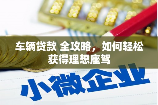 阜康车辆贷款 全攻略，如何轻松获得理想座驾
