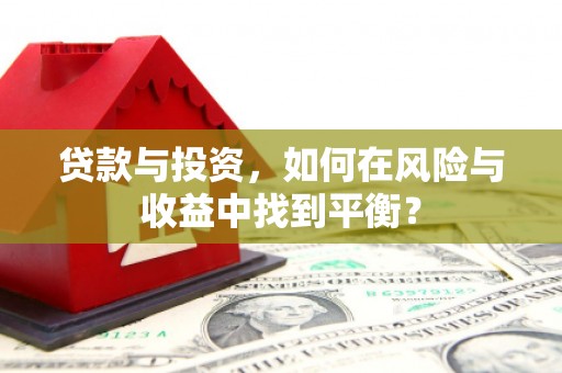 阜康贷款与投资，如何在风险与收益中找到平衡？