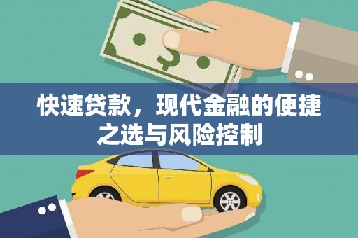 阜康快速贷款，现代金融的便捷之选与风险控制
