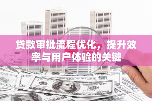 阜康贷款审批流程优化，提升效率与用户体验的关键