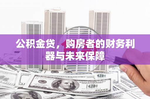 阜康公积金贷，购房者的财务利器与未来保障