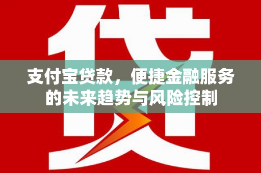 阜康支付宝贷款，便捷金融服务的未来趋势与风险控制