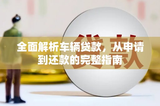 阜康全面解析车辆贷款，从申请到还款的完整指南