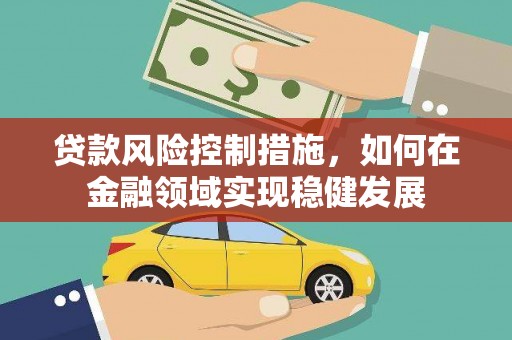 阜康贷款风险控制措施，如何在金融领域实现稳健发展