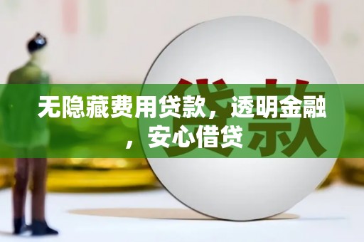 阜康无隐藏费用贷款，透明金融，安心借贷