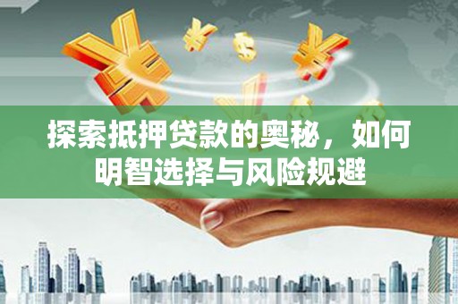 阜康探索抵押贷款的奥秘，如何明智选择与风险规避
