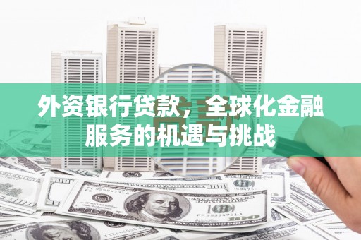 阜康外资银行贷款，全球化金融服务的机遇与挑战