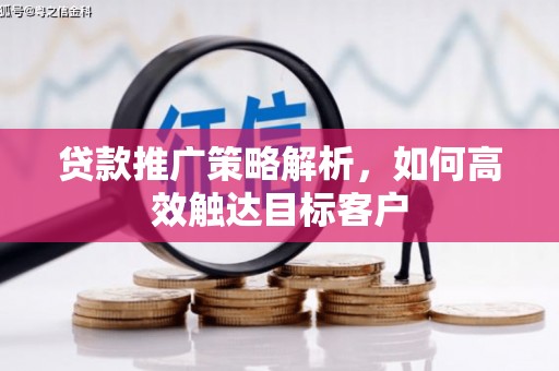 阜康贷款推广策略解析，如何高效触达目标客户
