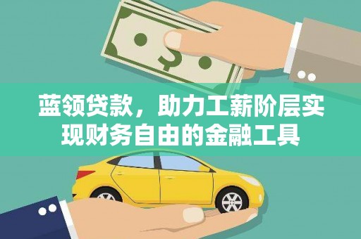 阜康蓝领贷款，助力工薪阶层实现财务自由的金融工具