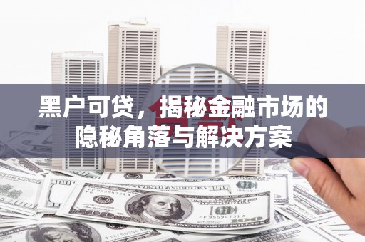 阜康黑户可贷，揭秘金融市场的隐秘角落与解决方案