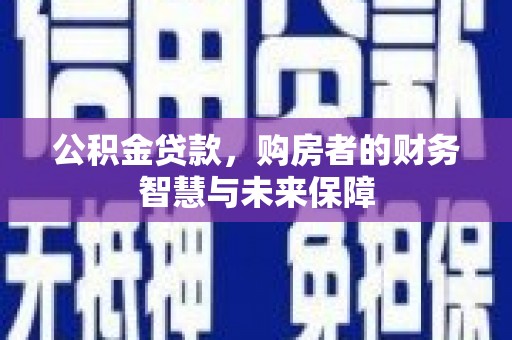 阜康公积金贷款，购房者的财务智慧与未来保障