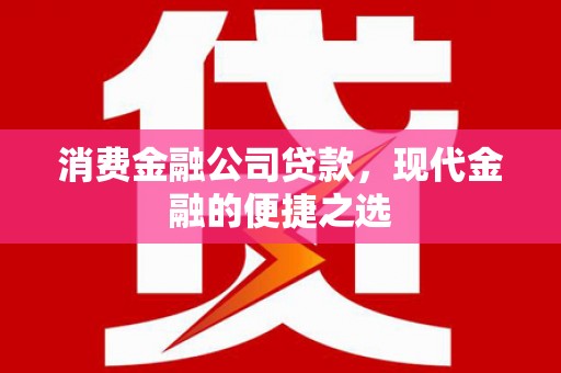 阜康消费金融公司贷款，现代金融的便捷之选