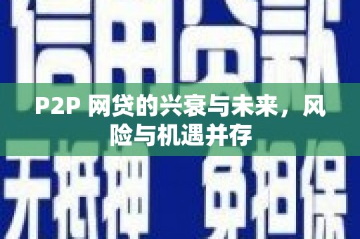 阜康P2P 网贷的兴衰与未来，风险与机遇并存