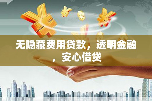 阜康无隐藏费用贷款，透明金融，安心借贷