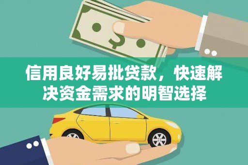 阜康信用良好易批贷款，快速解决资金需求的明智选择