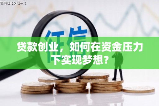 阜康贷款创业，如何在资金压力下实现梦想？