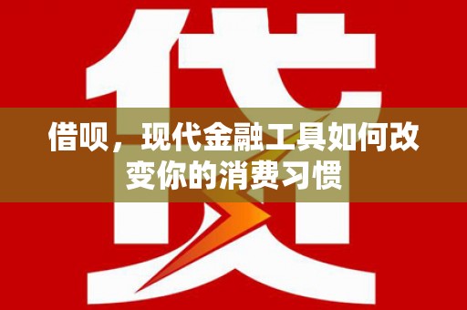 阜康借呗，现代金融工具如何改变你的消费习惯
