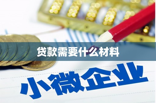 阜康贷款需要什么材料