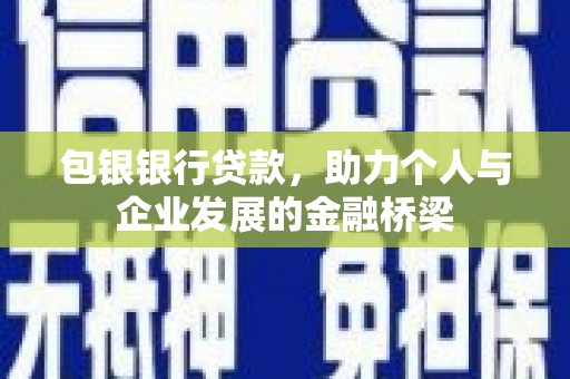 阜康包银银行贷款，助力个人与企业发展的金融桥梁