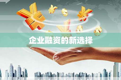 阜康企业融资的新选择