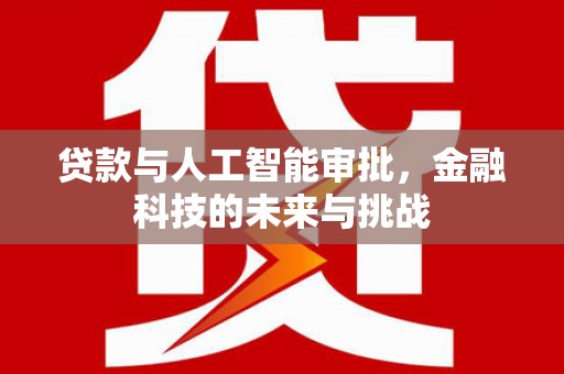 阜康贷款与人工智能审批，金融科技的未来与挑战