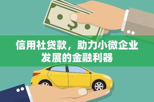 阜康信用社贷款，助力小微企业发展的金融利器
