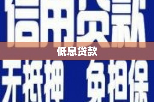 阜康低息贷款