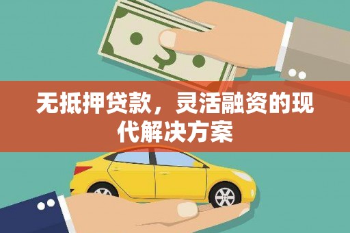 阜康无抵押贷款，灵活融资的现代解决方案