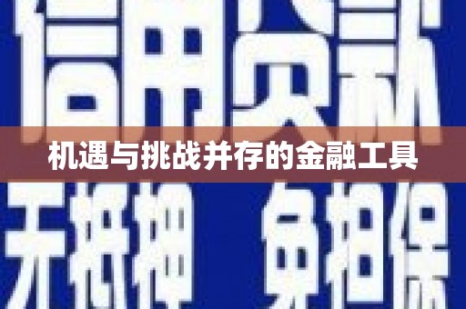 阜康机遇与挑战并存的金融工具